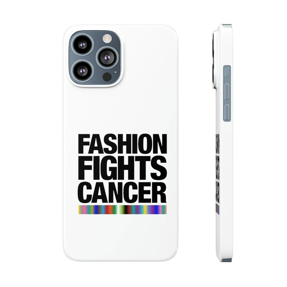 White Fashion Fights Cancer logo phone case
