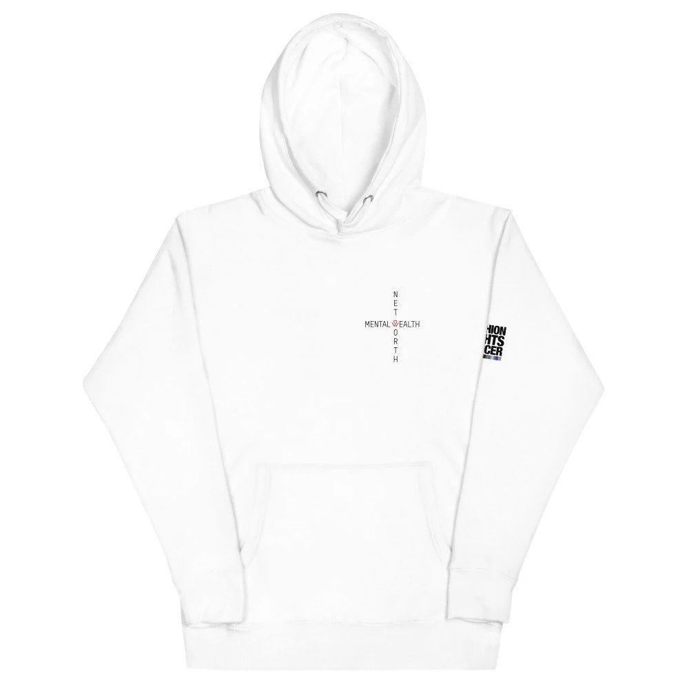 White Mental Wealth Heart hoodie